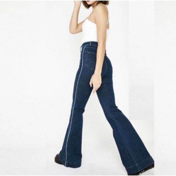 SHOW ME YOUR MUMU Farrah Trouser Flare Jeans NWT - Picture 3 of 12